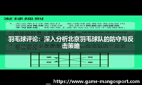 羽毛球评论：深入分析北京羽毛球队的防守与反击策略